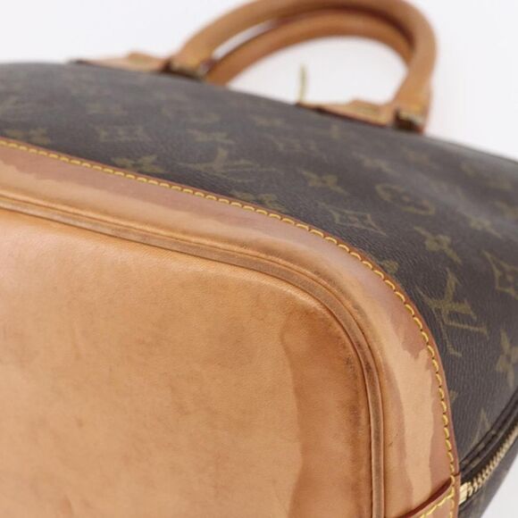 Louis Vuitton Alma Handbag Monogram Canvas Brown Canvas Handbag (Pre-Owned) - Picture 12 of 16